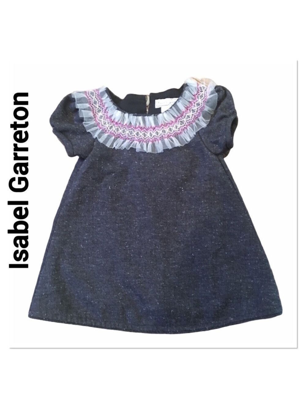 ISABEL GARRETTON Gray Tweed Dress 12-18 months